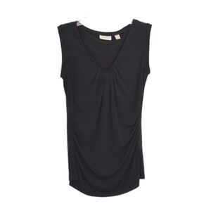 New York & Co | Women’s Stretch Black Sleeveless Blouse Tunic Tank Top XS